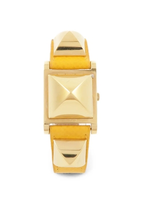Hermès Pre-Owned Medor gold-plated 32mm watch - White