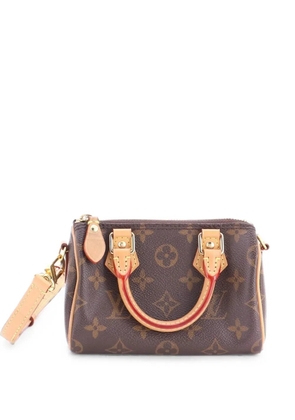 Louis Vuitton Pre-Owned Speedy Bandouliere NM Bag Monogram Canvas Nano crossbody bag - Brown