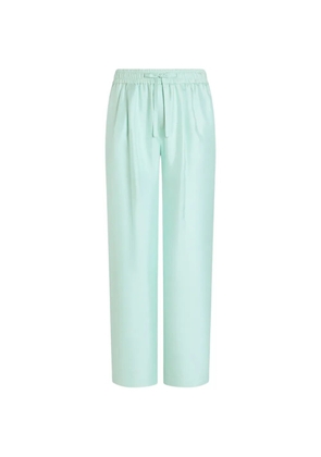Dolce & Gabbana silk twill jogging trousers - Green