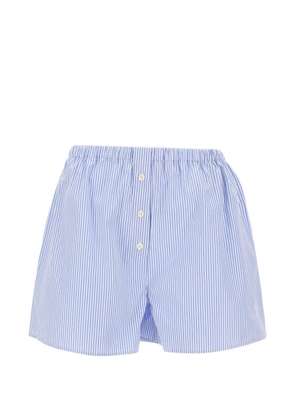 Sporty & Rich striped cotton shorts - Blue
