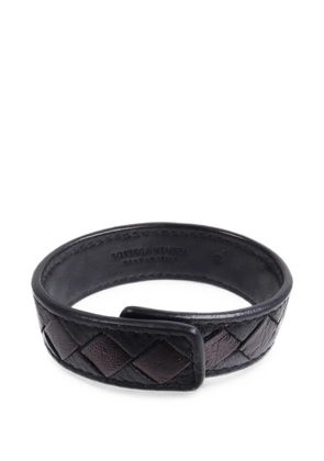 Bottega Veneta Pre-Owned Intrecciato leather bracelet - Black