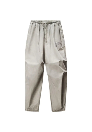 Alexander Wang logo-print parachute track pants - Grey