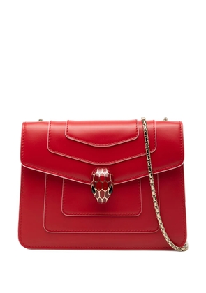 Bvlgari Pre-Owned 2010-2026 Small Leather Square Serpenti Forever Chain crossbody bag - Red