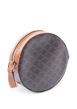Celine Pre-Owned 2010s Triomphe round shoulder bag - Black