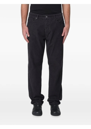 Armani Exchange belt-loop corduroy trousers - Blue