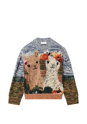 Stella McCartney alpaca-motif sweater - Neutrals