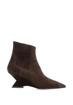 The Attico Cheope pointed-toe ankle boots - Brown