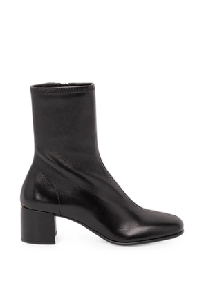 Prada logo-plaque ankle boots - Black
