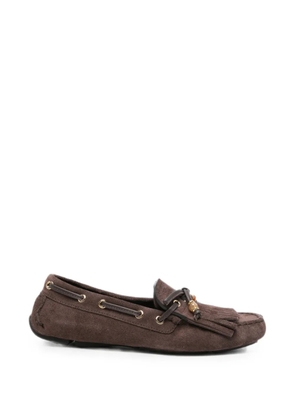 Jimmy Choo Manon F fringe-detail loafers - Brown