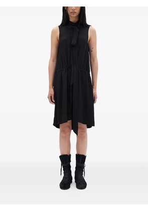 Ann Demeulemeester tie-detail midi dress - Black