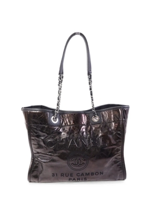 CHANEL Pre-Owned Deauville CC tote bag - Brown