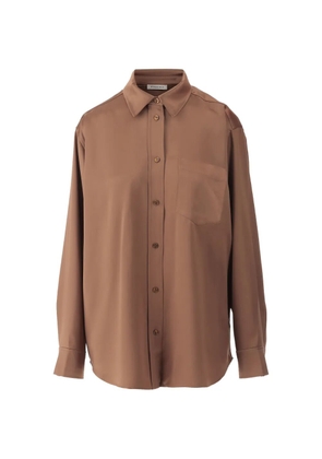 By Malene Birger Audrey satin shirt - Brown