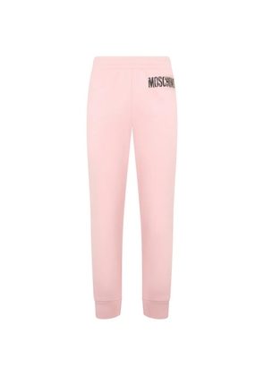 Moschino logo-print track pants - Pink