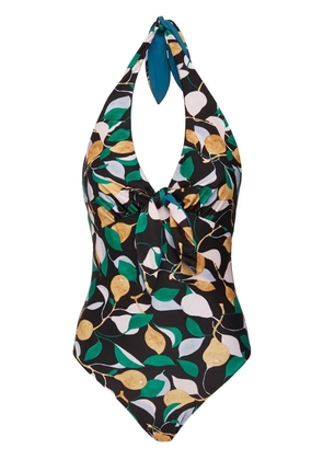 La DoubleJ reversible halterneck swimsuit - Black