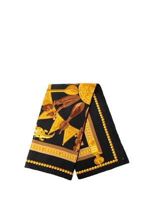 Hermès Pre-Owned 1990-2000 Cuillers d Afrique Silk Scarf 90 scarves - Black