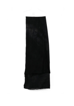 BIEK VERSTAPPEN crinkled wool scarf - Black