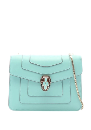 Bvlgari Pre-Owned 2014-2026 Leather Serpenti Forever Chain Flap shoulder bag - Blue