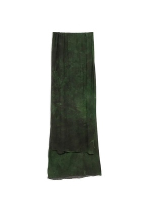 BIEK VERSTAPPEN dip-dye scarf - Green