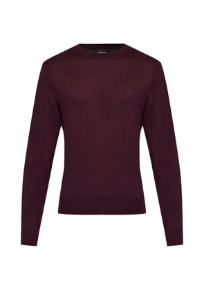 DSQUARED2 logo-embroidered wool T-shirt