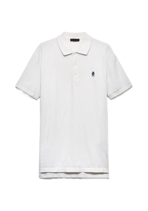 Prada Garment-dyed cotton polo shirt - Neutrals