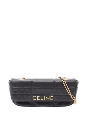 Celine Pre-Owned 2022 Leather Quilted Monochrome shoulder bag - Black