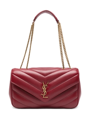 Saint Laurent medium Loulou chevron-quilted chain-strap shoulder bag - Red