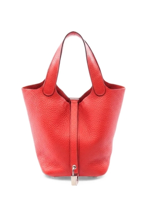 Hermès Pre-Owned 2017 PM Picotin Lock leather tote bag - Red