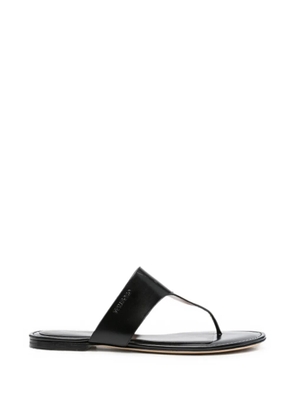 TOM FORD Lina thong-strap leather flat sandals - Black