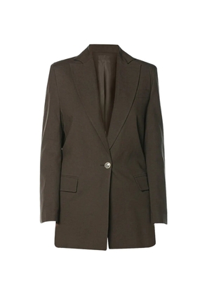 Just Cavalli single-breasted peaked-lapel jacket - Brown