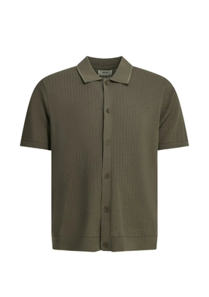 NN07 Nalo textured-knit button-up shirt - Green