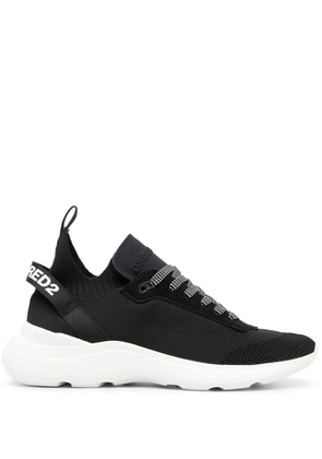 DSQUARED2 logo-tape low-top sneakers - Black