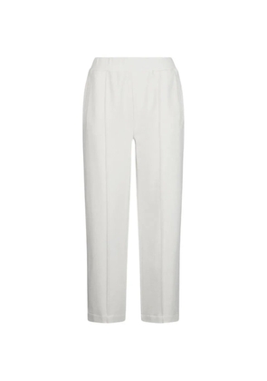 LIU JO pintuck-detail cropped track pants - Neutrals