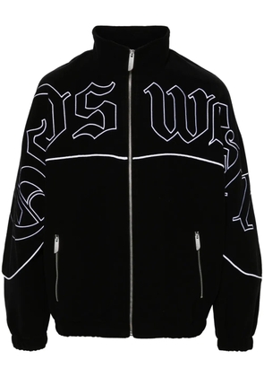 GCDS embroidered-logo jacket - Black