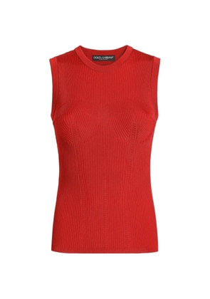Dolce & Gabbana knit tank top - Red