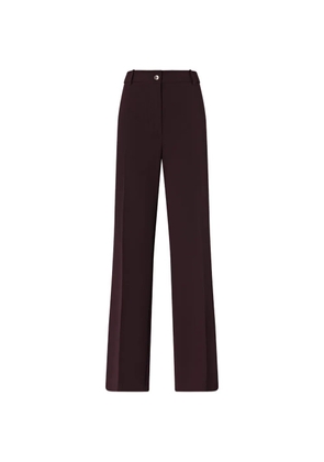 PINKO pressed-crease wide-leg trousers - Brown