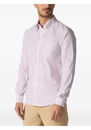 Brooks Brothers striped-pattern button-down shirt - White