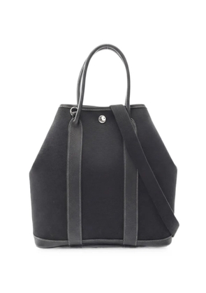 Hermès Pre-Owned 2004 PM Garden File leather-trim tote bag - Black