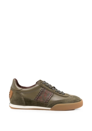ETRO paisley-detailing panelled sneakers - Green