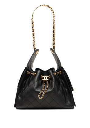 CHANEL Pre-Owned 2021-2026 Small Quilted Caviar Chanel 25 hobo bag - Black
