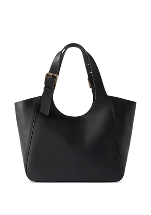 Furla buckle-detail leather tote bag - Black