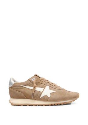 Golden Goose Marathon sneakers in tobacco suede with white star - Neutrals