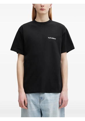 NO PROBLEMO graphic-print round neck T-shirt - Black