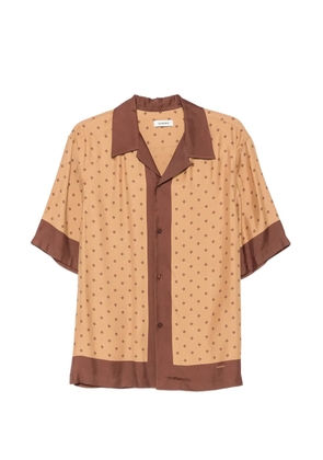 SANDRO monogram-pattern shirt - Neutrals