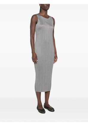 Pleats Please Issey Miyake plissé-effect midi dress - Grey