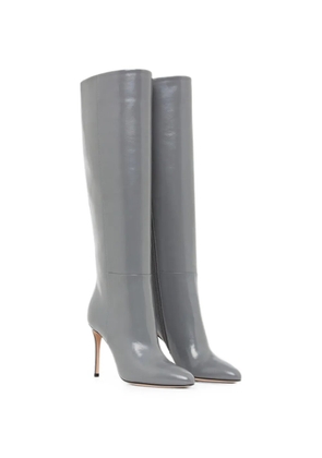 Giorgio Armani pointed-toe knee-high boots - Grey