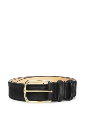 Officine Creative suede buckle-fastening belt - Black