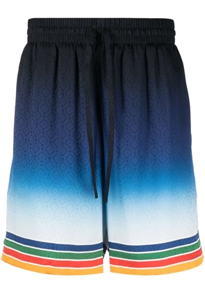 Casablanca Studio de Musique silk shorts - Blue