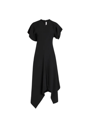 Victoria Beckham panelled asymmetric dress - Black