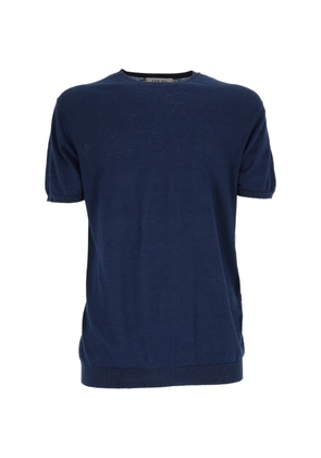 L.B.M. 1911 crew-neck ribbed-trim T-shirt - Blue