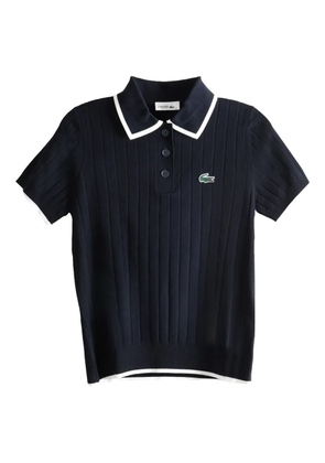 Lacoste ribbed-knit polo shirt - Blue